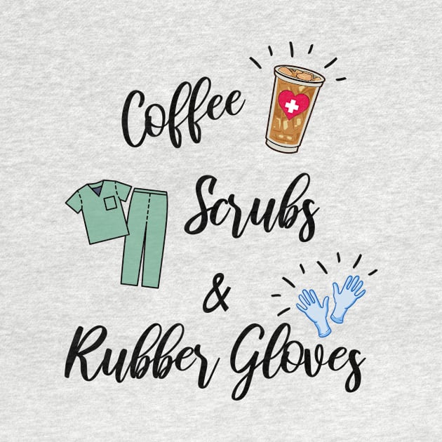 Nurse Life Coffee Scrubs Nursing RN LPN Graduation by Little Duck Designs